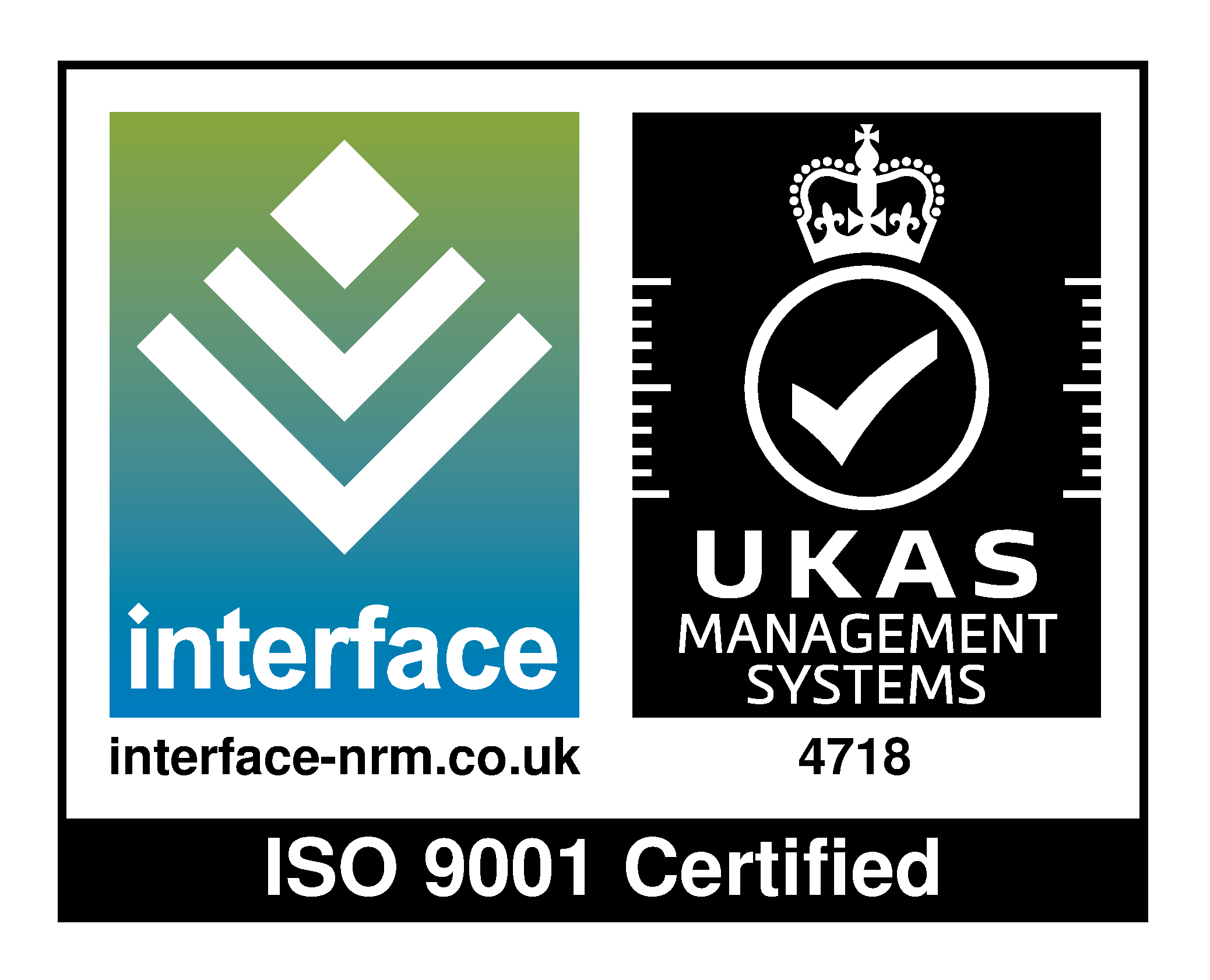 Interface UKAS ISO-9001 Certified